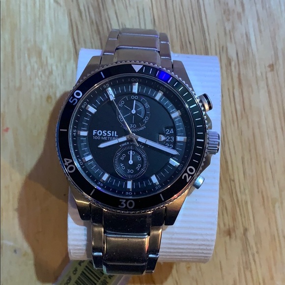 Platinum Fossil watch - Picture 2 of 3